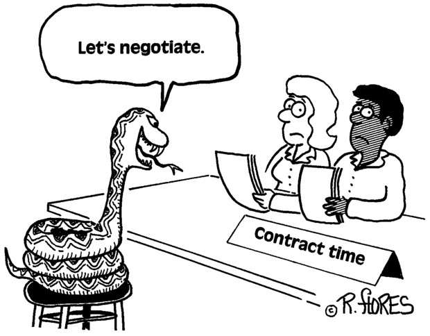 Negotiating with a snake