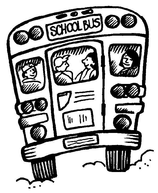 School bus from behind