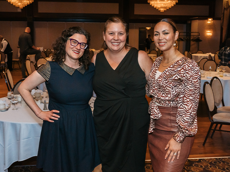 Nora Loreto, Virginia Ridley and Tasia Brown